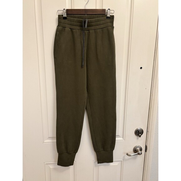 Varley Womens Double Soft The Slim joggers Olive military Green Size Extra Small - Picture 1 of 12
